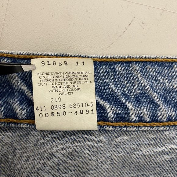 Levi Strauss 550 Jeans Mens Size 34x31 Straight Relaxed Faded Distressed‎ Denim - Picture 10 of 15